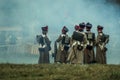 Reconstruction of battles of the Patriotic war of 1812 Russian city Maloyaroslavets.